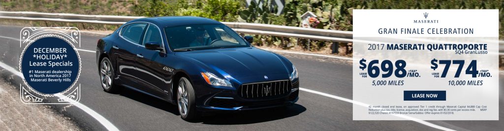 New Maserati Quattroporte S Q4 GranLusso lease specials available at Beverly Hills Maserati near Burbank New Maserati Quattroporte S Q4 GranLusso lease specials available at Beverly Hills Maserati near Burbank
