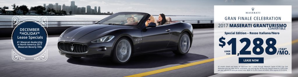 New Maserati GranTurismo Convertible lease specials available at Beverly Hills Maserati near Burbank New Maserati GranTurismo Convertible lease specials available at Beverly Hills Maserati near Burbank